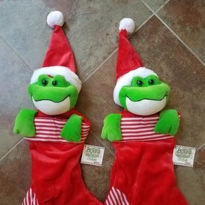 Christmas Frog Stockings